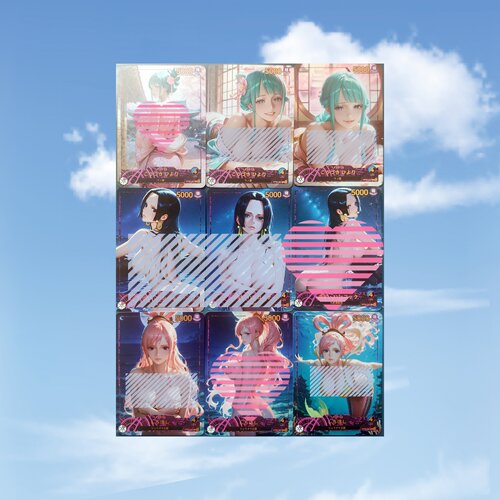 OP女主颜值の天花板 光月日和＆女帝＆白星 9张 折光彩闪63*88mm