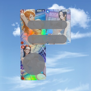 风情 opcg自制 娜美女帝罗宾 豹纹比基尼 88mm 一组3张彩闪63