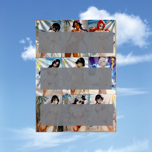 死神BLEACH 境·界美女合辑 卯之花烈井上织姬 9张半粗闪63*88mm