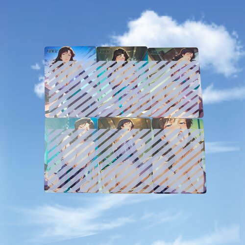 忆童年 CAT'S EYE 来生泪の战损紧身衣 3张 折光彩闪63*88mm