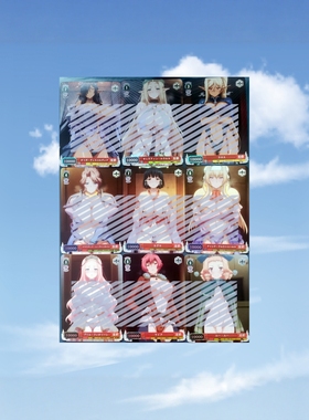 动漫WS自制 黑兽 高傲的圣女 普利姆 美女合辑9张折光彩闪63*88mm