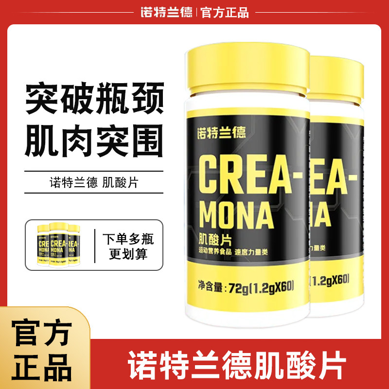 诺特兰德肌酸片一水肌酸健身运动补剂 肌酸片剂 非支链氮泵bcaa