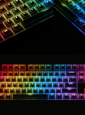 光棱键帽PBT雾透设计 正刻线条透光键帽 逐日磁轴机械轴通用键帽