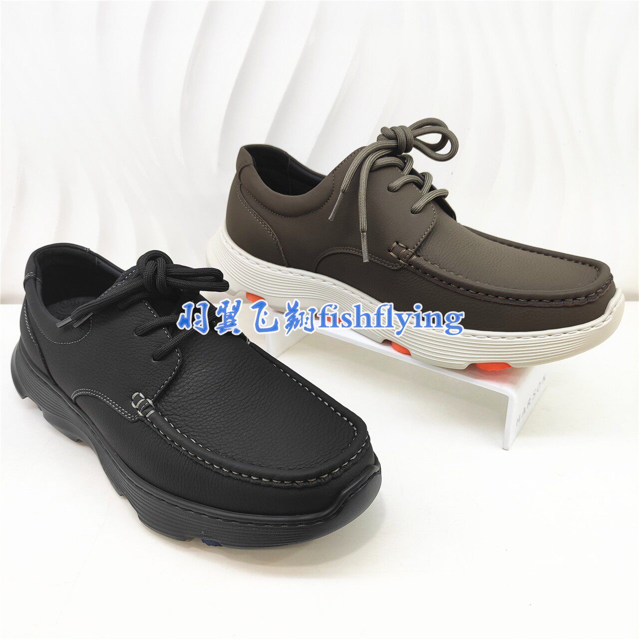 ML256667正品Harson/哈森2025新春秋季软底舒适真皮运动休闲男鞋
