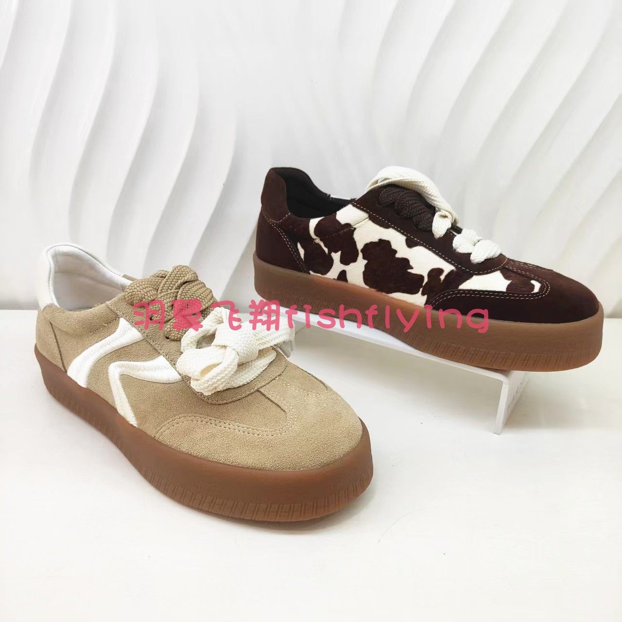 KCL257006卡迪娜专柜正品2025年春秋新款平底运动厚底休闲女板鞋