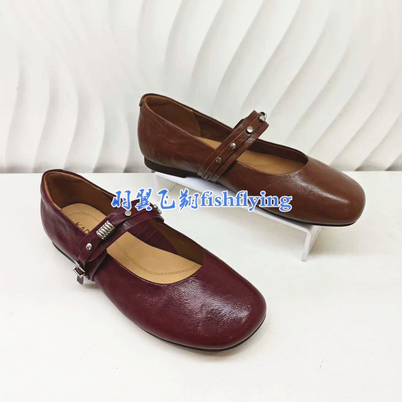 KS268101卡迪娜专柜正品2026春新款平底一字扣玛丽珍女单鞋