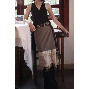 原创设计吉普赛女郎流浪者拼接破烂风流苏显瘦高腰中长款半身裙