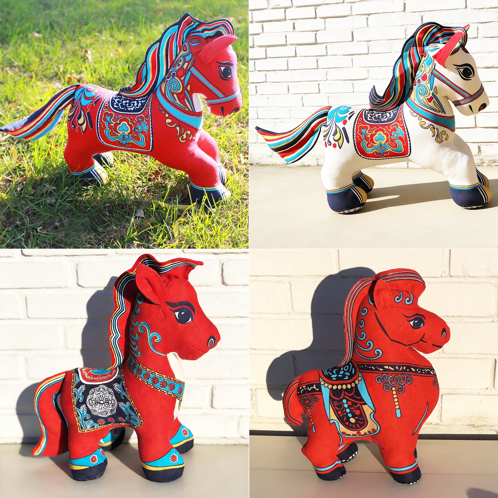 2026新年吉祥物马 非遗文创布偶摆件手工工艺品 布络马中国风特色