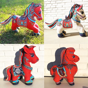 2026新年吉祥物马 非遗文创布偶摆件手工工艺品 布络马中国风特色