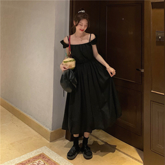 Real price ~ French Chic sweet super FAIRY DRESS close waist off shoulder first love age reducing white dress