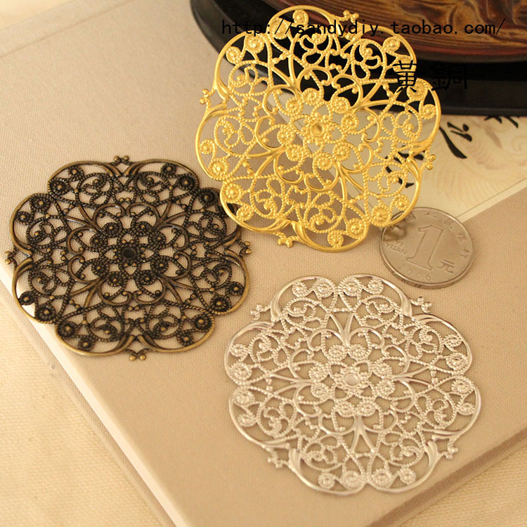 古风汉服步摇镂空图腾饰品材料