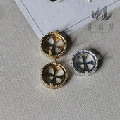 黄铜铸铜多用宝石托10mm 花影梦发簪发饰头饰DIY配件