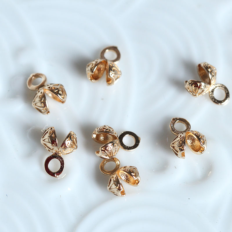 花影梦黄铜保色包扣花椒扣