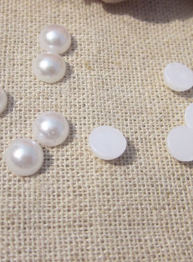 DIY配件*戒面2mm/3/4/6/8/10/12/14/16/18/20mmABS塑料仿珍珠贴片