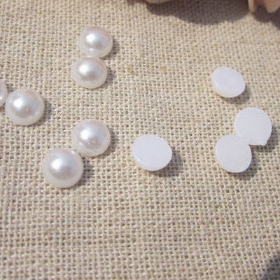 diy塑料仿珍珠贴片戒面