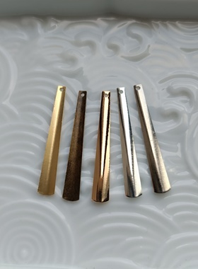 花影梦古风步摇发簪DIY配件头饰饰品材料*铜质弧形长吊34mm