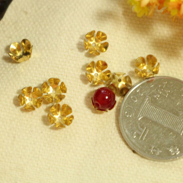 古风步摇发簪黄铜饰品材料