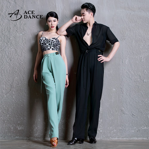 拉丁舞拉丁舞裤金属松紧腰