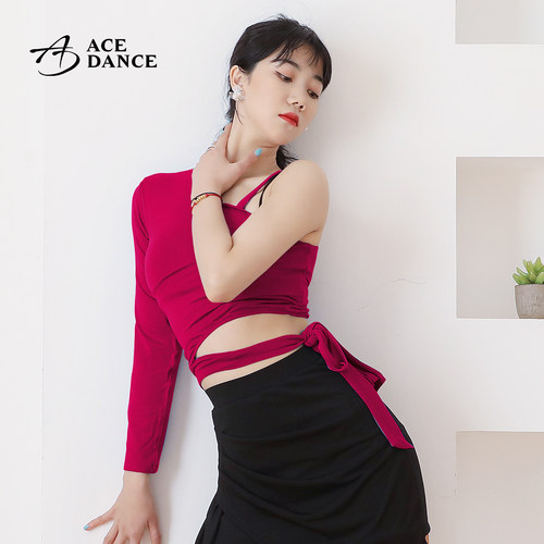 ACEdance拉丁舞服单肩吊带