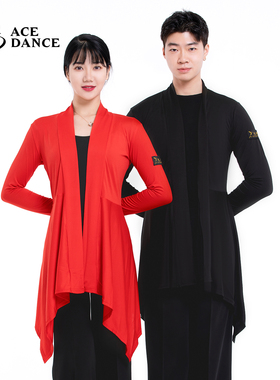 ACE dance摩登舞服拉丁舞上衣披风开衫男女同款练功服舞蹈服SY177