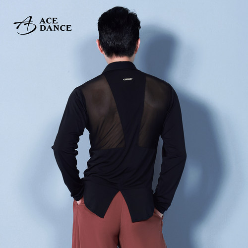 ACEdance拉丁舞服网纱拼接