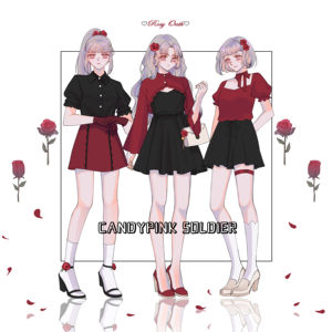 candypink尤加利红黑少女防晒