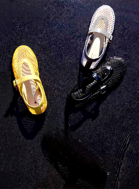 Gorratty多巴胺疗愈 Clean Fit 镂空渔网钩编氛围感 懒人鞋