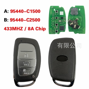 适用现代索纳塔2015-2019智能卡,95440-C1500 95440-C2500 8A芯片