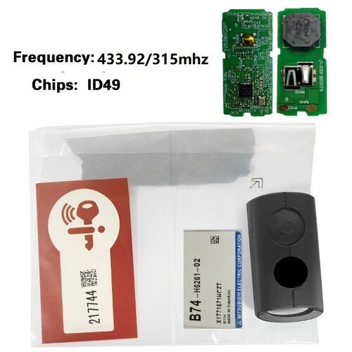 适用雅马哈摩托车NVX155,NMAX155遥控钥匙49芯片433.92MHZ/315MHZ