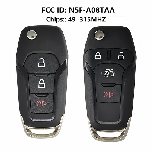 适用于福特福瑞斯蒙迪欧3键4键汽车钥匙 N5F-A08TAA ID49 315频率