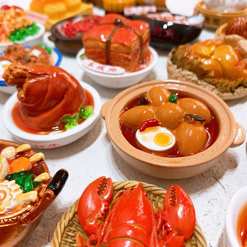 冰箱贴磁时光小吃美食立体
