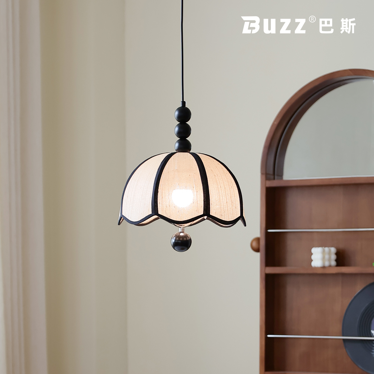 宋代美学可调高度餐厅吧台吊灯