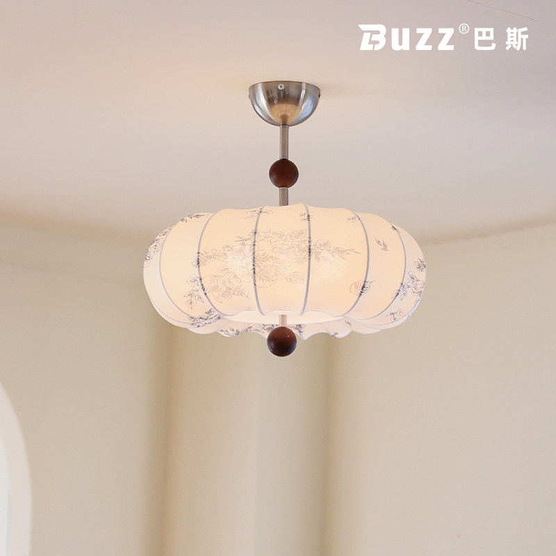 中古风vintage护眼灯复古印花布艺卧室吸顶灯餐厅书房高亮度吊灯,家装灯饰光源,餐厅/卧室/书房吸顶灯,淘宝优惠券,粉丝福利购,淘宝优惠卷