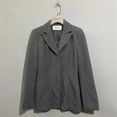 【上新价168】vintage  日本古着WHITE JOOLA羊毛混纺收腰西服