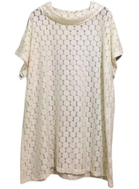 【原 价¥118】 vintage  日本古着白色镂空气质款蕾丝衫