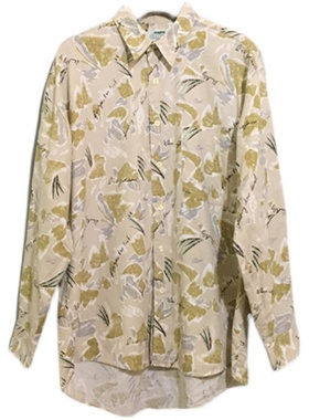 【原 价¥158】vintage  韩国制古着PASSEN印花夏威夷风格衬衫