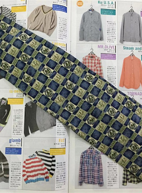 【原 价¥108】vintage 意大利制 法国时装古着Cour*eges真丝领带