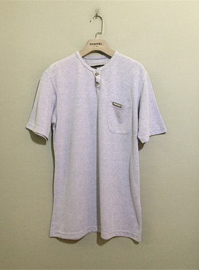 【原 价¥178】vintage 意大利奢侈古着VERA VALENT1NO亨利领体恤