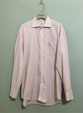 【原 价¥168】vintage  日本制古着D'URB@N八字领红色小格子衬衫