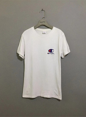 【原 价¥78】vintage  日版  美国古着CHAMP1ON白色全棉体恤