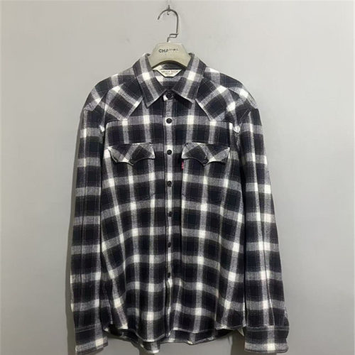 【上新价168】vintage  美国古着LEV1'S RED TAB双袋格纹厚款衬衫