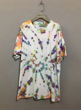 【上新价¥138】vintage  海地制  加拿大古着G1LDAN扎染无缝体恤