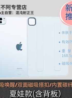 刚直不阿2024新款夏娃苹果ipadpro平板保护壳保护套碳纤维防弯磁吸pro款11/13Air