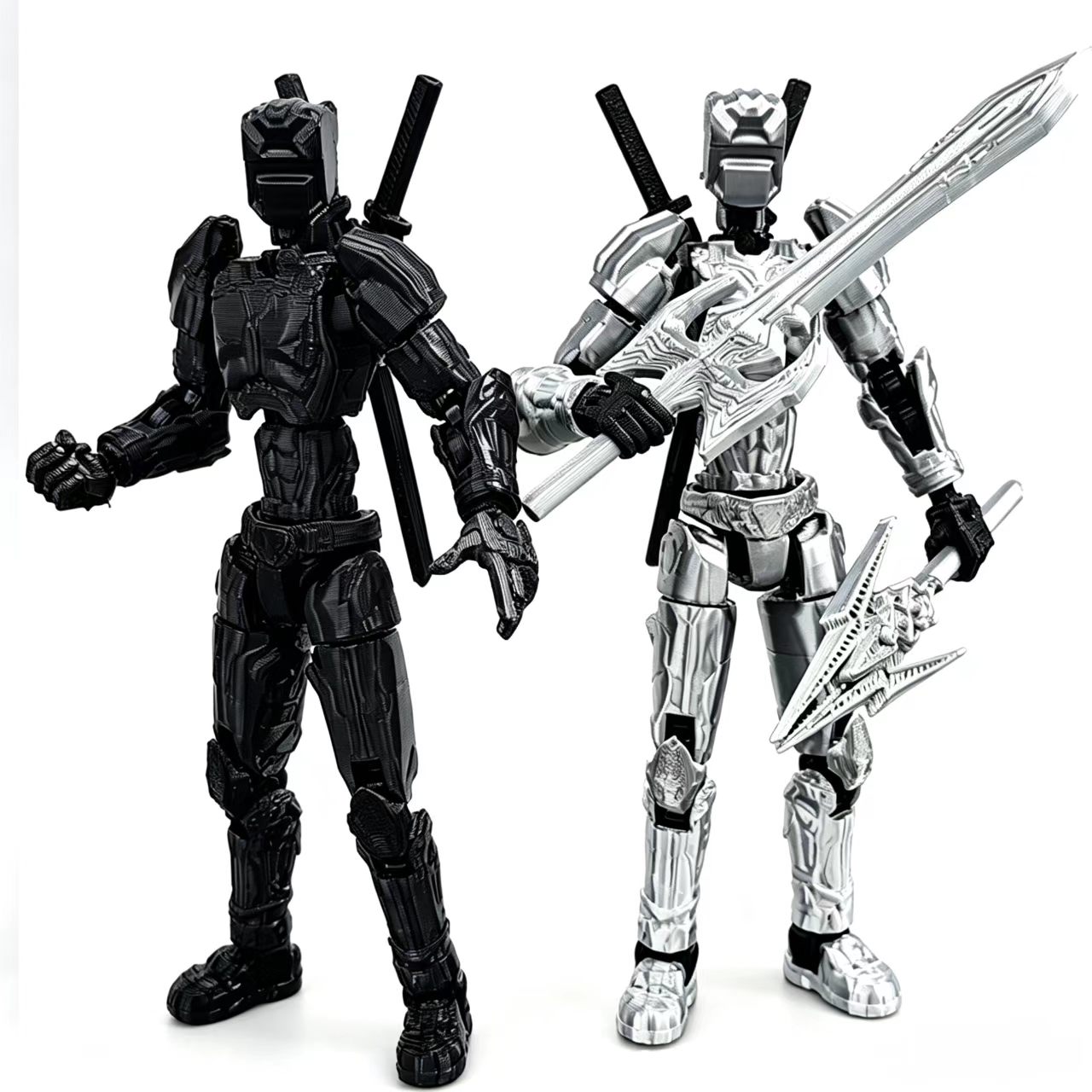 成品dummy13可动3D打印武士手办