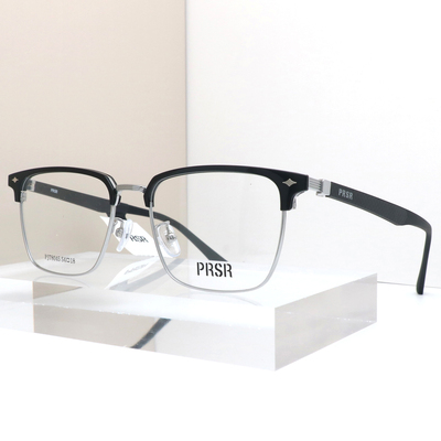 帕莎眼镜男女商务半框碳纤维腿眉毛框可配度数近视眼镜架PJ78045