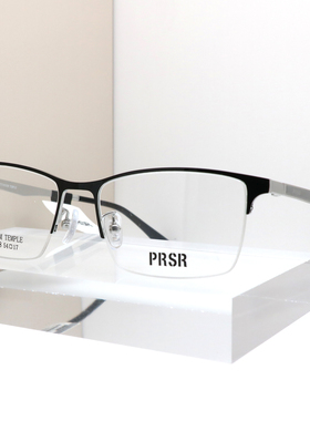 帕莎眼镜框男士商务长方形半框扁框光学眼镜架配近视度数PJ78028