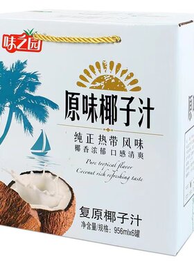 味之园原味椰子汁956ml*6瓶