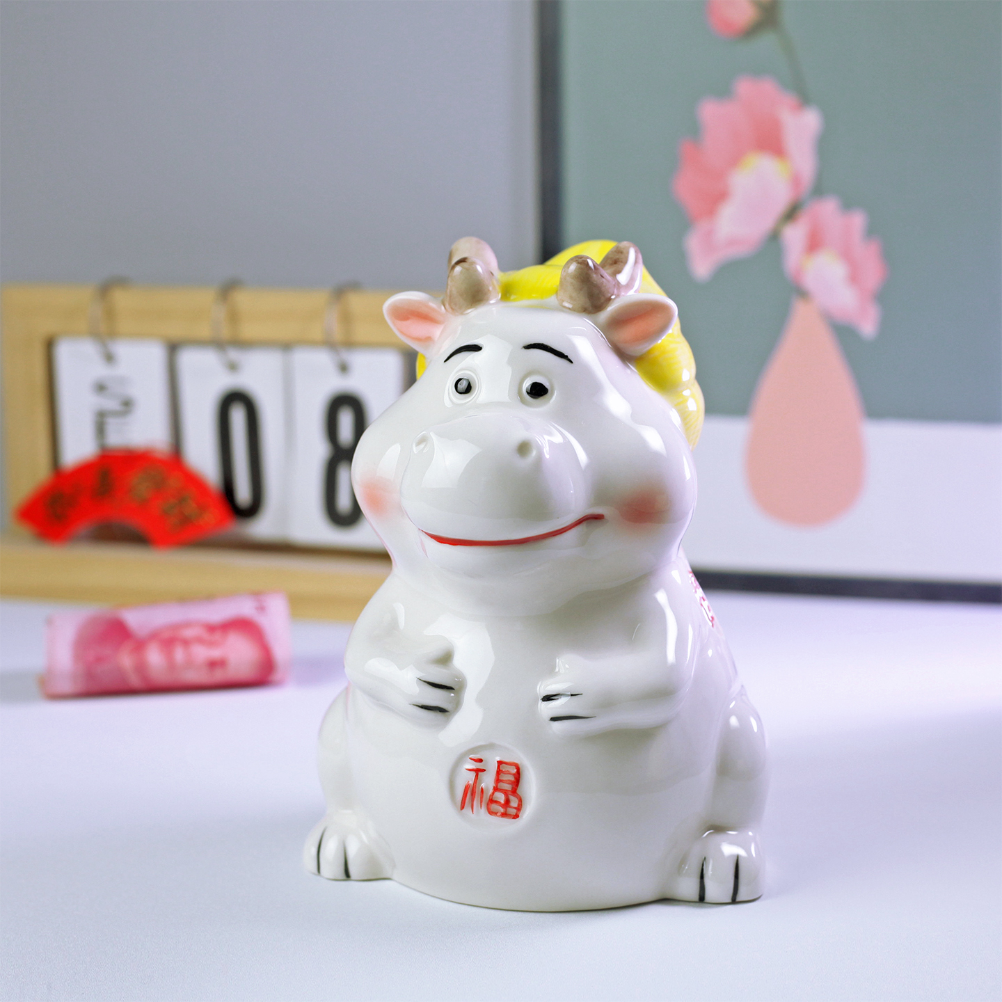 龙存钱罐女孩男孩硬币陶瓷储蓄罐