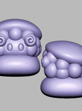 小绵羊蛋糕三维立体图电脑圆雕雕刻图纸stl文件3d打印模型1539