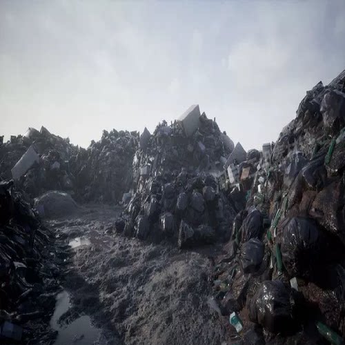 Heaps and Piles高度优化碎片轮胎废品垃圾堆UE5.1混乱模型资源